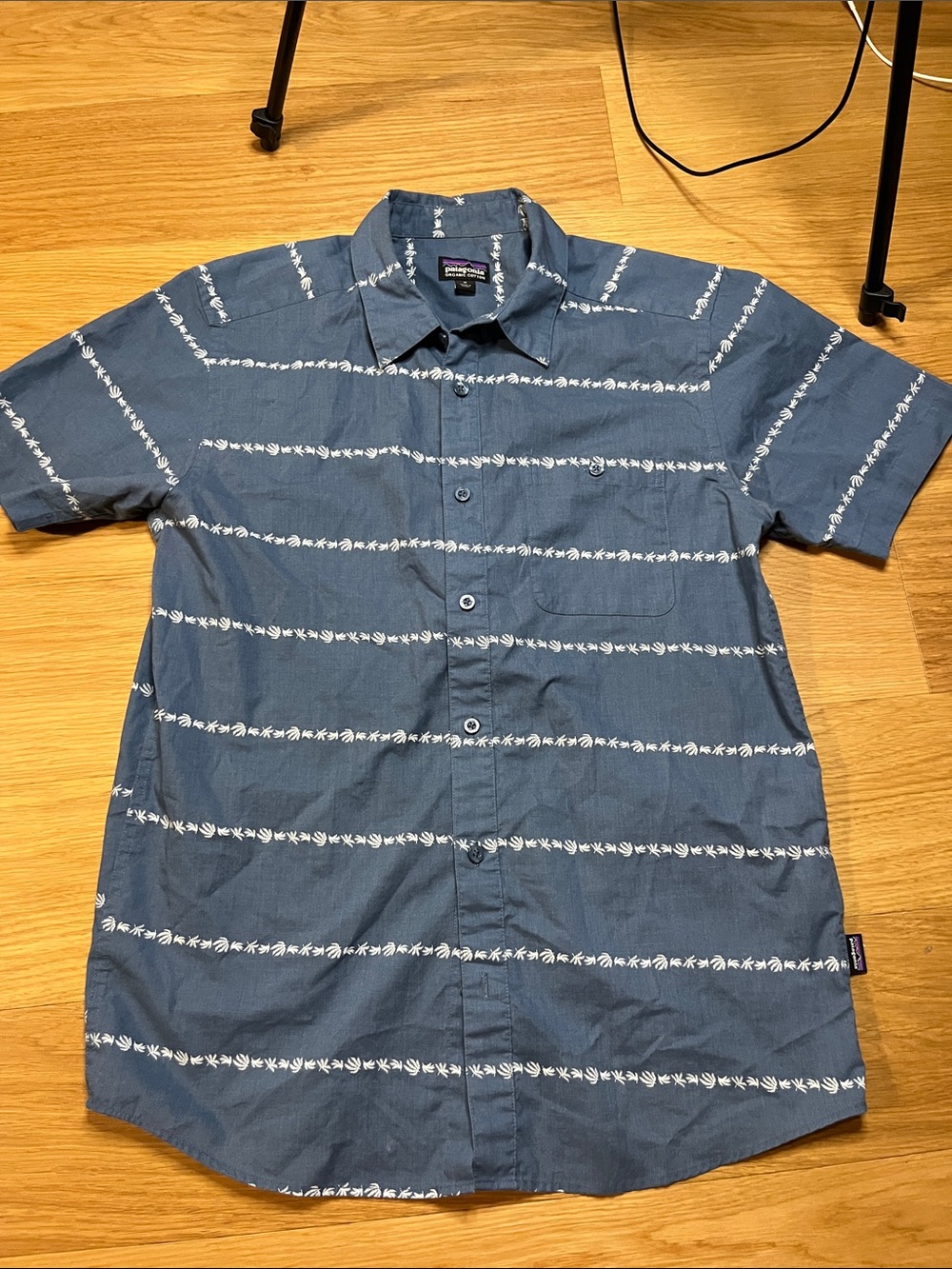 Patagonia Men’s Go To Shirt- Hemp blue size M